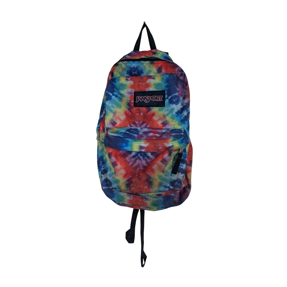 JanSport SuperBreak Backpack Tie Dye Multi Color School Back Pack JS00T501
